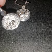 Orecchini dell 800 rose di diamante