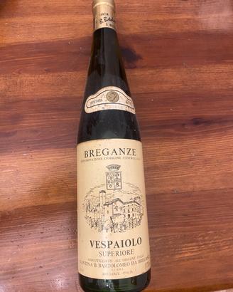 1978 Bottiglia  Vintage Breganza Vespaiolo