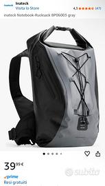 Zaino Inatek Waterproof 25L per Moto Bici Canoa