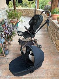 Passeggino Cybex duo Mios rose gold e black