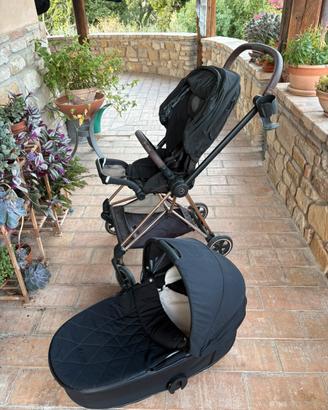 Passeggino Cybex duo Mios rose gold e black