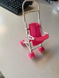 Accessori Barbie: passeggino, bicicletta, scooter