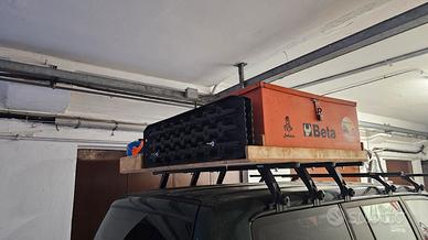 rack da tetto per fuoristrada + barre per grondina