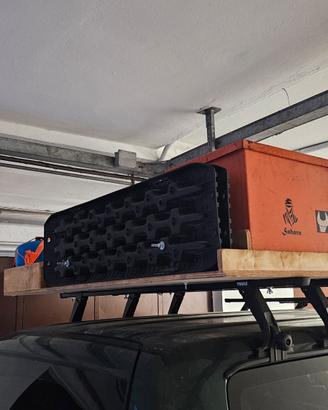 rack da tetto per fuoristrada + barre per grondina