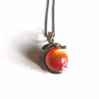 collana sottile in argento 925 con vintage delfin