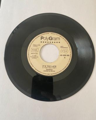 45 giri Quartz e Holly Higgins ed. Disco Promo