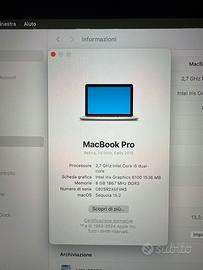 MacBook Pro 13” Retina model A1502