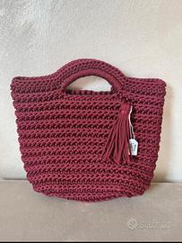 Borsa in cordoncino intrecciato