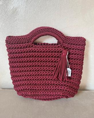 Borsa in cordoncino intrecciato