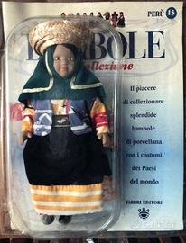 BAMBOLA DA COLLEZIONE IN PORCELLANA N° 13 PERU