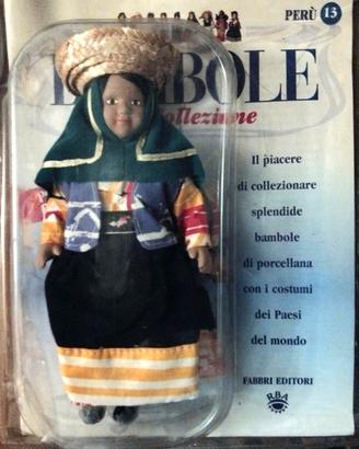 BAMBOLA DA COLLEZIONE IN PORCELLANA N° 13 PERU