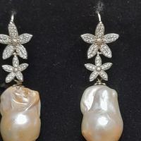 orecchini Argento 925 perla scaramazza 