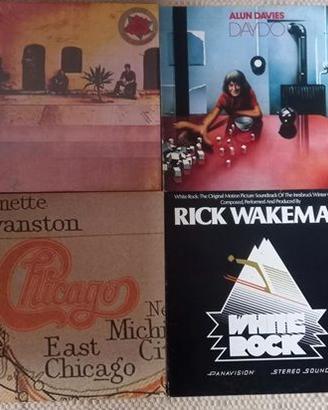 Blocco 4 dischi LP anni '70