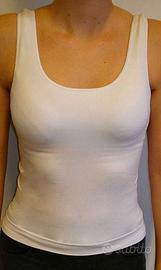 Lotto di 100 canotte con corpetto interno - BIANCO