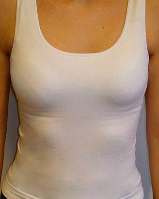 Lotto di 100 canotte con corpetto interno - BIANCO