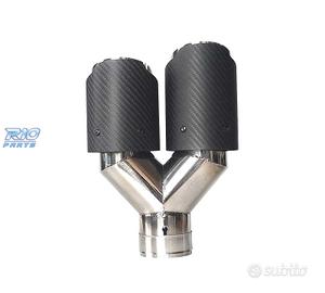 TERMINALE SCARICO IN CARBONIO DOPPIO DESTRO LOOK A