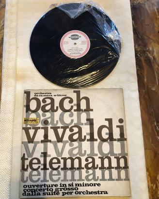 Vinile Ouverture di Bach, Telemann