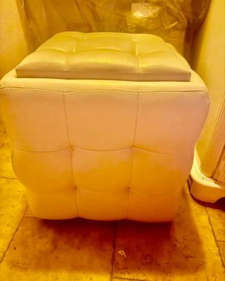 Pouf contenitore similpelle