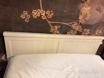 Letto matrimoniale artigianale in legno