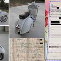 Vespa 160 GS '64 targa VR sidecar dalla Piaggio