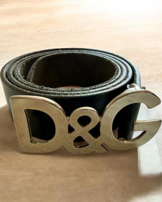 Cintura vintage Dolce & Gabbana in pelle nera