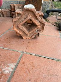 Rosone in cotto vintage