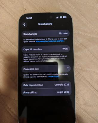Iphone 17 256gb bianco come nuovo