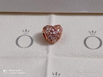 PANDORA Charm Cuore con Coccinella Splendente 78