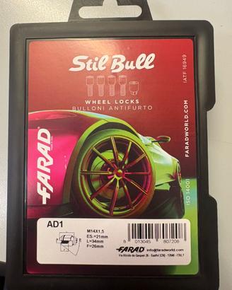 Bulloni antifurto auto Farad Stil Bull
