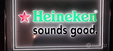 insegna da interno luminosa Heineken