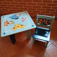 tavolino e sedia bimbi