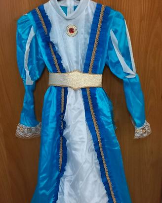 Costume di carnevale da Principessa colore Azzurro
