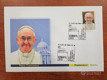 Busta PAPA FRANCESCO Poste VATICANO FRANCOBOLLI