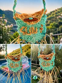 Aplyx_bags piccola borsa in fettuccia e rafia