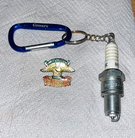 Portachiavi moto e spilla Harley Davidson