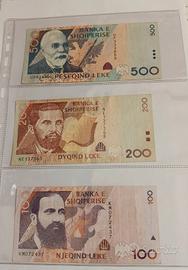 Banconote Albanesi 
