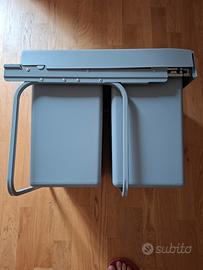 HomCom pattumiera da cucina scorrevole