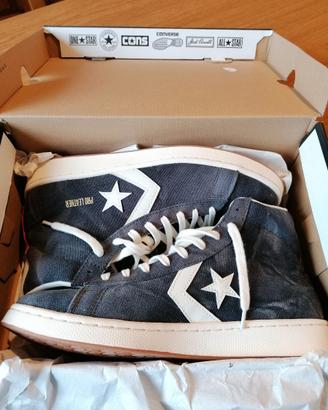 CONVERSE PRO LEATHER HI JEANS