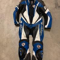 Tuta moto pelle di bovino vera