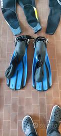 Pinne Mares con scarponcini Cressi 43