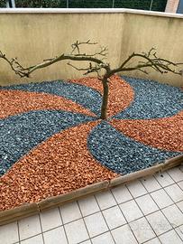 graniglia per decorare giardino 