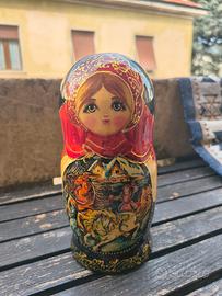Matrioska Russa vintage set completo 5 pez
