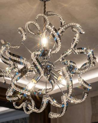 Lampadario e 2 lampade da tavolo