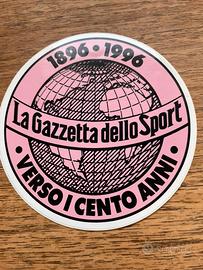 Adesivo centenario Gazzetta dello Sport