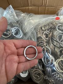 Anelli portachiavi acciaio inox (100 anelli)