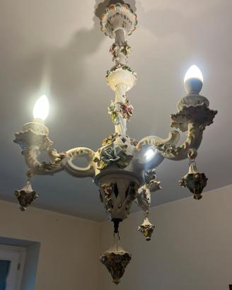 lampadario Capodimonte