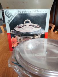 pirofila da portata petruzzi e branca Silver plate