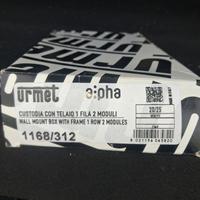 custodia con telaio 1 fila 2 moduli alpha