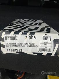 custodia con telaio 1 fila 2 moduli alpha