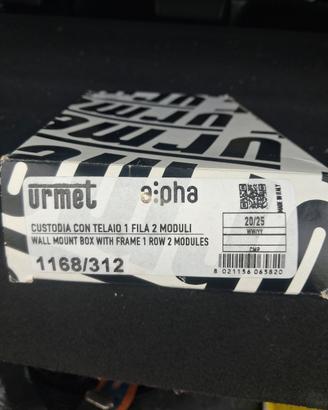 custodia con telaio 1 fila 2 moduli alpha